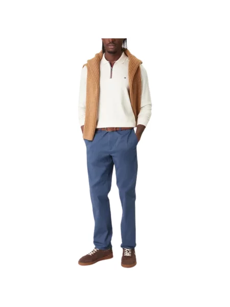 Nohavice Tommy Hilfiger modrá