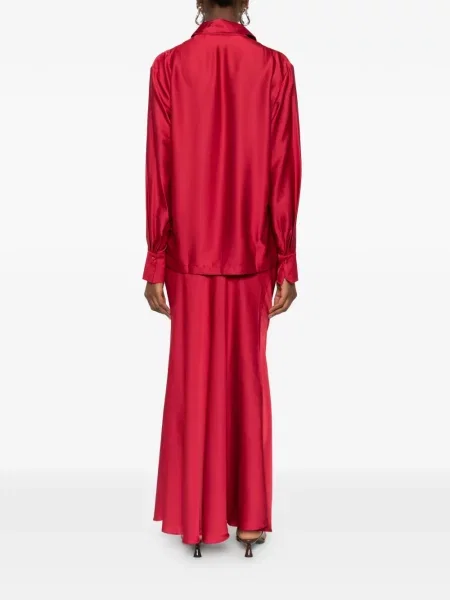 Fusta maxi Silkylicious roșu