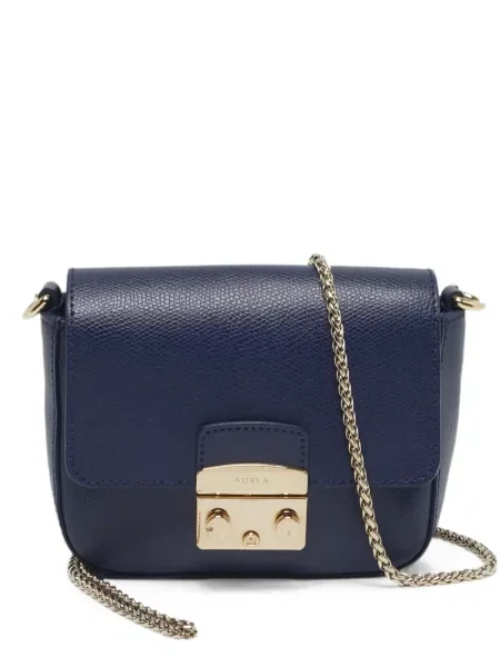 Geanta crossbody Furla din piele albastru