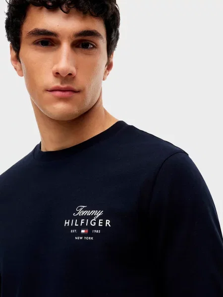 Лонгслив Tommy Hilfiger синий