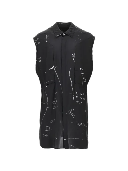 Риза Rick Owens без ръкави черно