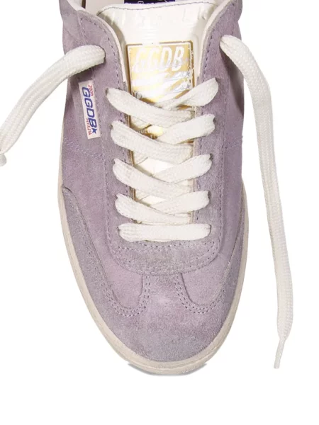 Велурени маратонки Golden Goose с връзки виолетово