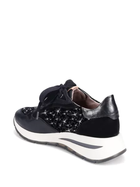 Маратонки Ron White с пайети бяло