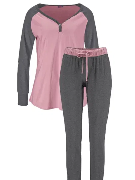 BUFFALO Pijama / roz gri