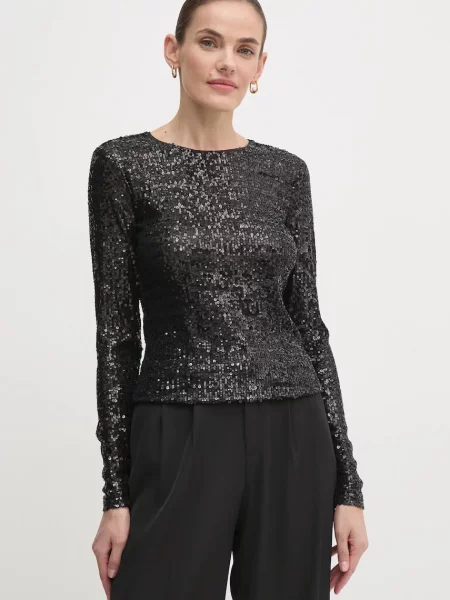 DKNY Tričko s dlouhým rukávem černé