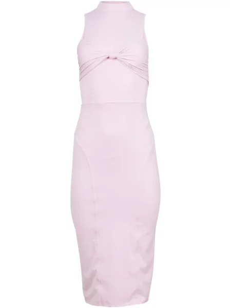 Rochie midi Fleur Du Mal din jerseu roz