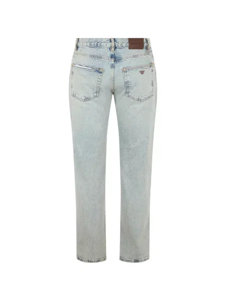Blugi Emporio Armani cu autograf albastru