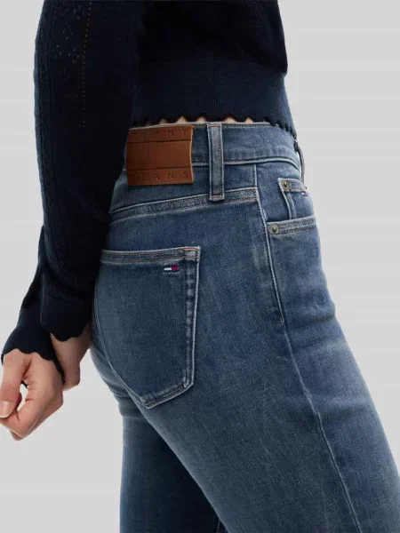 Tommy Jeans Obcisłe Dżinsy Nora blau szare