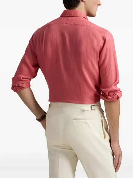 Cămașă Polo Ralph Lauren fără mâneci din piele cu imagine roz