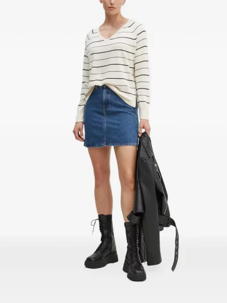 Curea Levi's® cu broderie cu cataramă cu dungi albastru
