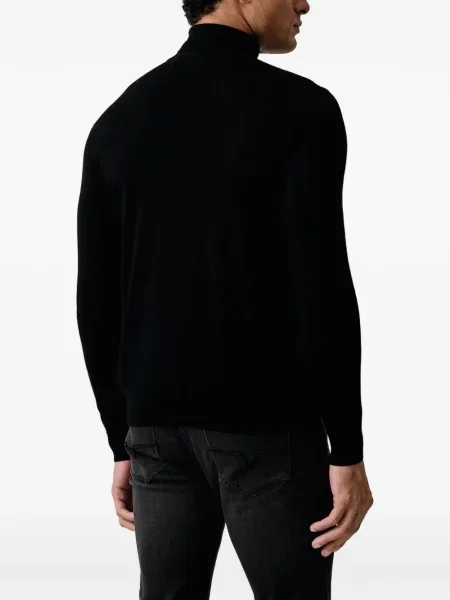Pulover Karl Lagerfeld din jacard negru