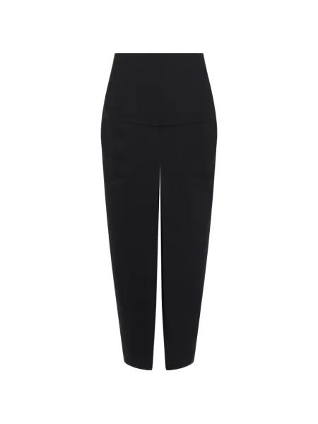 Fustă midi Rick Owens de lână negru