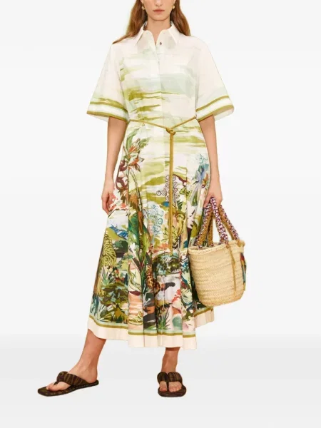 Rochie tip cămașă Alemais până la genunchi de costum