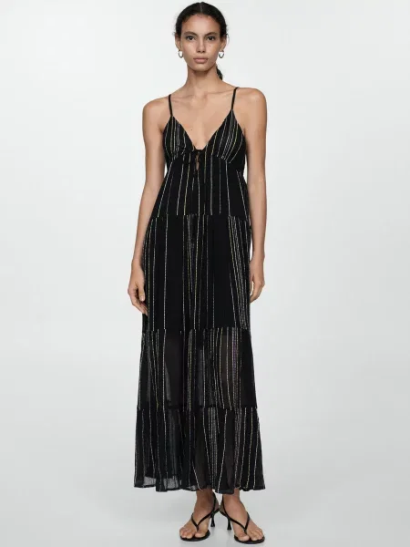 MANGO Сукня максі чорний