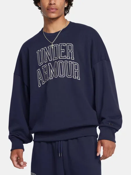 Hanorac crewneck Under Armour din material terry