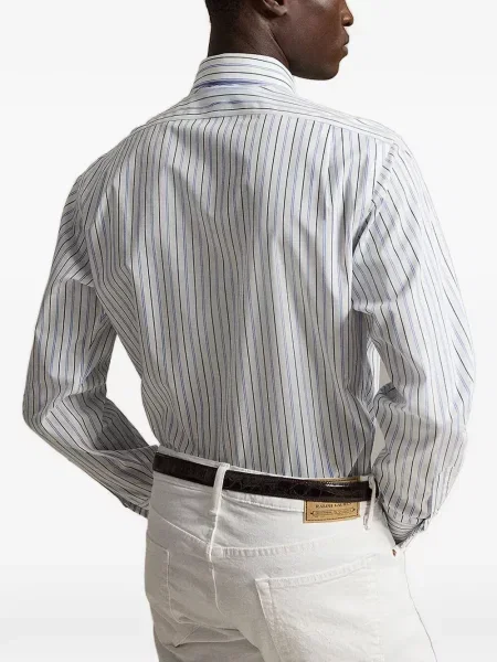 Gulerat tricou polo Polo Ralph Lauren cu decolteu în V fără mâneci maro