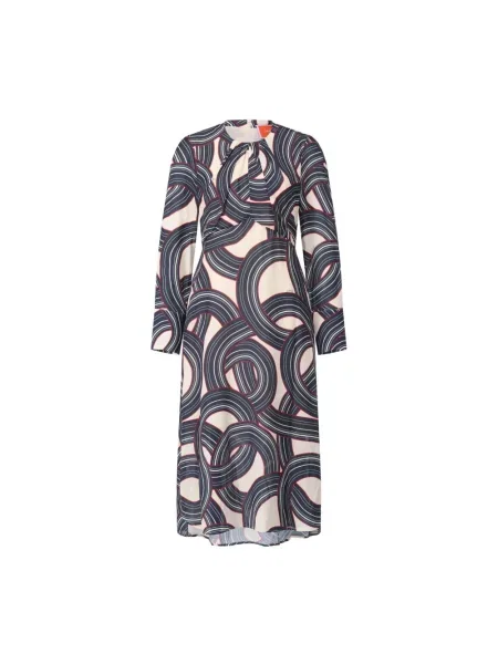 Wielobarwność sukienka midi La Doublej elegancka do kolan