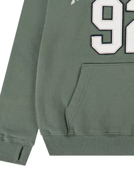 Dětska mikina s kapucí Abercrombie Fitch zelená