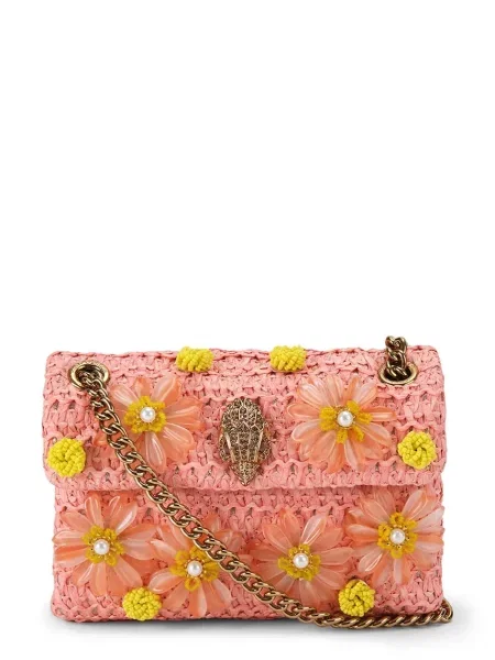 Kurt Geiger London geantă crossbody pentru femei Raffia Mini Kensington portocaliu
