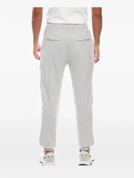 Pantaloni Brunello Cucinelli alergare cu cordon gri