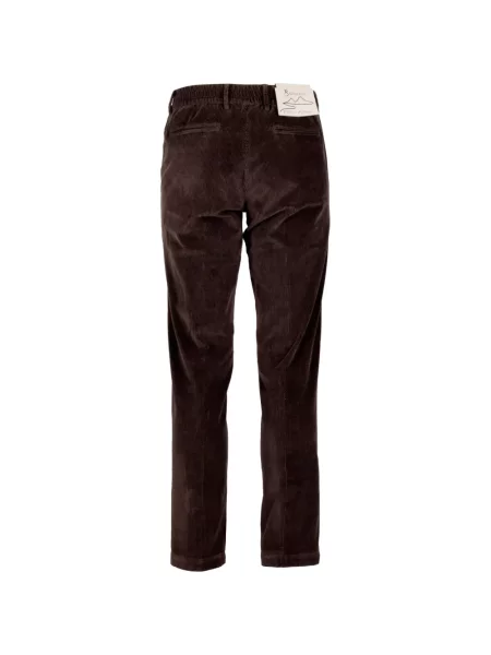 Pantaloni B Settecento de catifea cord maro