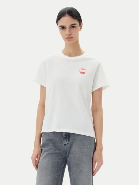 JDY Tricou Daisy alb