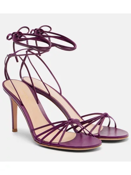 Sandale Gianvito Rossi din piele violet