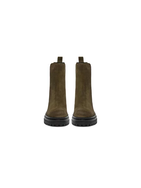 Kotníková obuv s elastickým prvkem U.S. Polo Assn. khaki