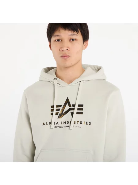 Суитшърт Alpha Industries Basic Hoodie BL Effect Print Stone M