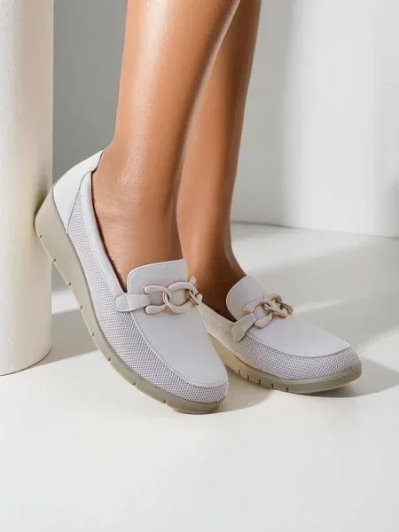 Mocasini Resti cu pană gri