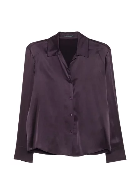 Lung cămașă Luisa Cerano din satin violet