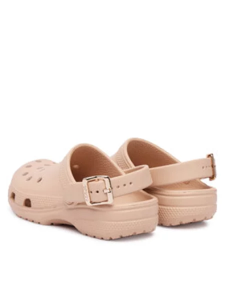 Crocs Papucs Classic Metallic Buckle Clog K bézs