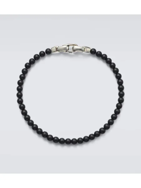 Zapestnica David Yurman kroglice črna