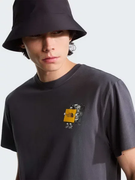 Футболка The North Face U GEAR UP GET OUT RELAXED SHOR сірий