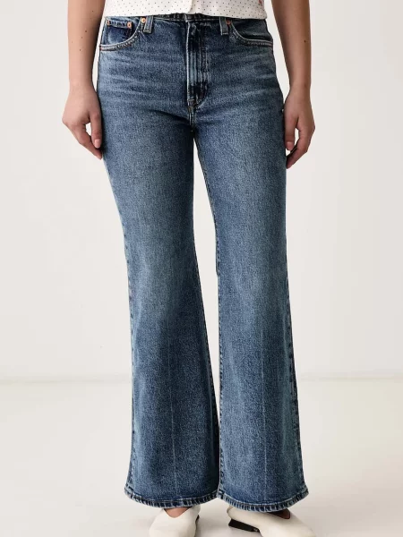 Levi's blugi flared pentru femei RIBCAGE FLARE albastru