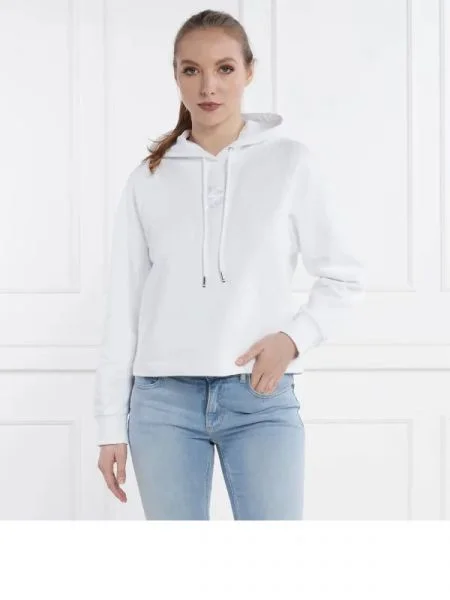 BOSS BLACK Hanorac | cool fit alb