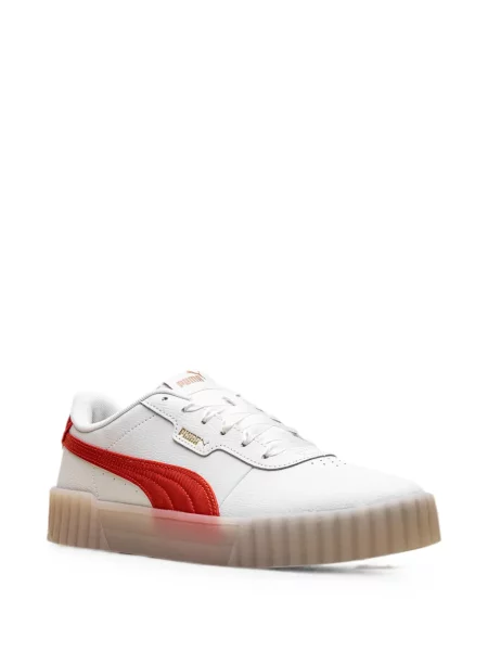 Sneakerși Puma din satin alb
