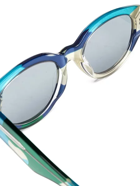 Ochelari de soare Retrosuperfuture cu model camuflaj albastru