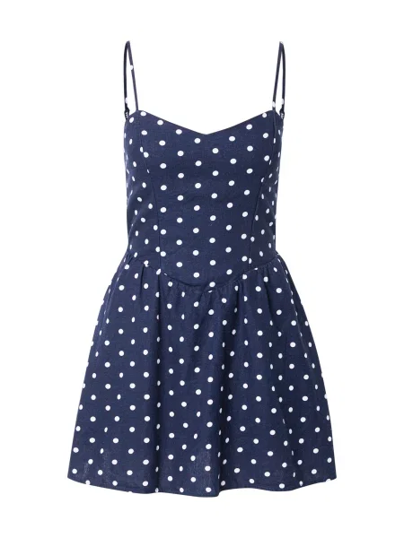 HOLLISTER Rochie bleumarin alb