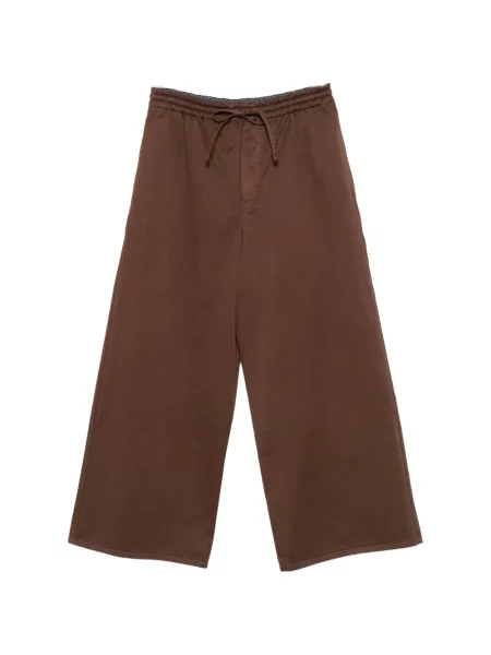 Pantaloni Loewe cu broderie maro