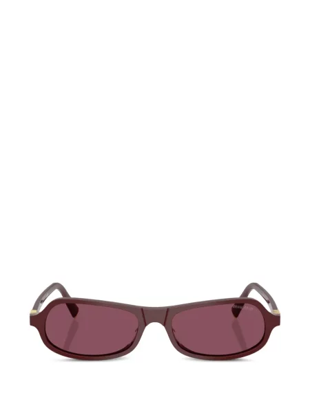 Ochelari de soare Miu Miu Eyewear cu imprimeu geometric maro