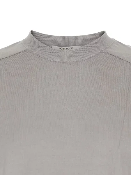 Плетен пуловер Kangra сиво