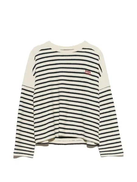 Lung tricou Bimba Y Lola cu dungi din material terry