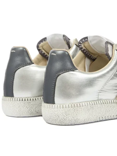 Sneakerși Maison Margiela din piele auriu