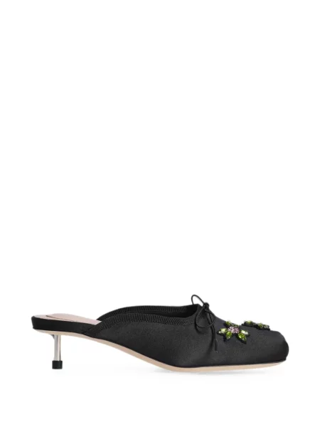 Papuci tip mules Simone Rocha negru
