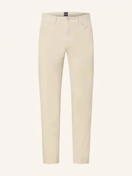 Boss Kalhoty Delaware Slim Fit open beige béžové