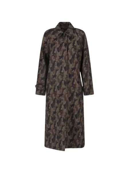 Palton Lardini cu imagine cu model camuflaj maro