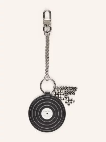 Marc Jacobs Přívěsek Na Tašku The Bag Charm Vinyl černá bílá