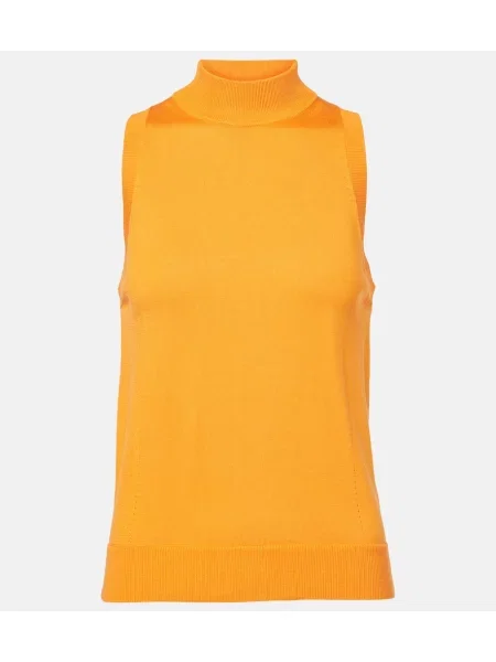 Heláncă Carolina Herrera de mătase portocaliu