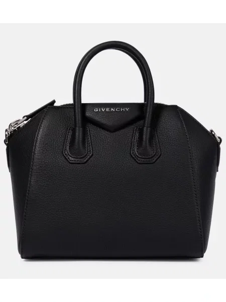 Geanta de piele Givenchy Antigona din piele negru